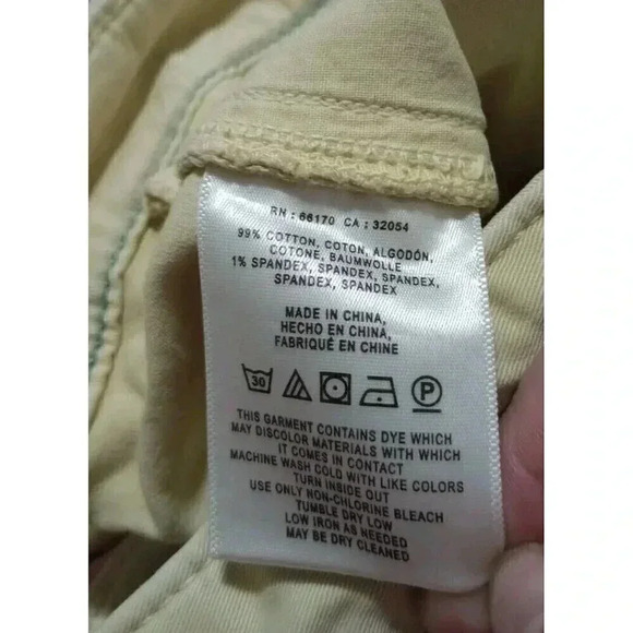 Chino By Anthropologie Shorts Relaxed Fit Cotton Spandex Green Size 25 - Picture 4 of 4